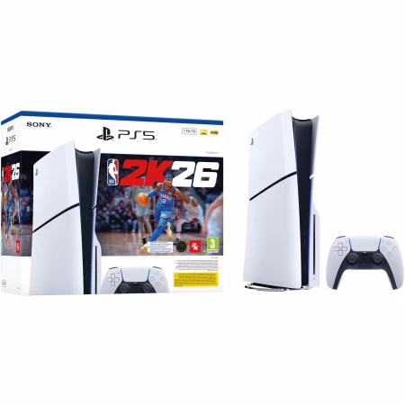 Consola PlayStation 5 (PS5) Slim, 1TB SSD, D-Chassis + Joc NBA 2K26