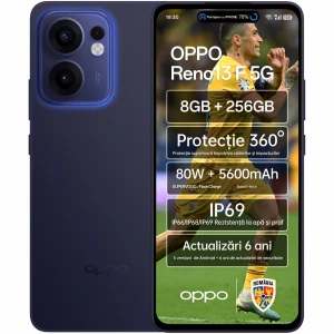Telefon mobil OPPO Reno13 F, Dual SIM, 8GB RAM, 256GB, 5G, Luminous Blue