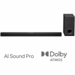 Soundbar LG S90TY, 5.1.3 , 570W, Dolby Atmos, Subwoofer Wireless, HDMI, USB, Negru