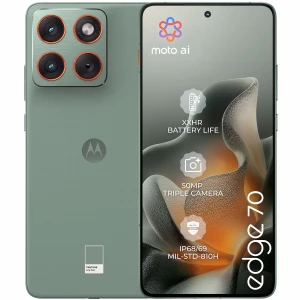 Telefon mobil Motorola edge 70, 12GB RAM, 512 GB, PANTONE Lily Pad