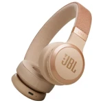 Casti audio wireless on-ear JBL LIVE 670NC, True Adaptive NC, Bluetooth, Multi-Point, Nisip