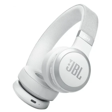 Casti audio wireless on-ear JBL LIVE 670NC, True Adaptive NC, Bluetooth, Multi-Point, Alb