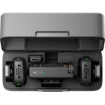 Kit DJI MIC Mini, 2x microfon, 1x receptor, 1x statie incarcare, Wireless, Omnidirectional, Raza Actiune 400m, Noise Canceling
