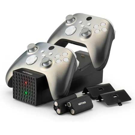 Statie de incarcare universala pentru controlere Xbox cu 2 acumulatori, NITHO, negru, 1200mAh
