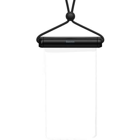 Husa telefon, Baseus, Universala, Impermeabila, Negru/Transparent