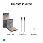 Telefon mobil Samsung Galaxy Z Flip8, 12GB RAM, 512GB, 5G, Cream