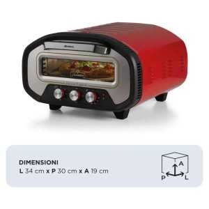 Cuptor Pizza Ariete , 430 °C, 320 x 320 mm, 1 h, ROSU