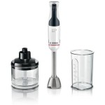 Mixer vertical Bosch ErgoMaster MSM4W221, 600 W, minitocator,vas gradat, cutit QuattroBlade System cu 4 laturi, tel negru/argintiu