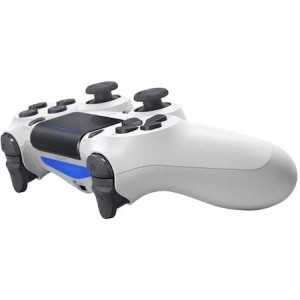 Controller wireless pentru PlayStation 4, alb, joystick ultra-precis, design ergonomic