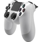 Controller wireless pentru PlayStation 4, alb, joystick ultra-precis, design ergonomic