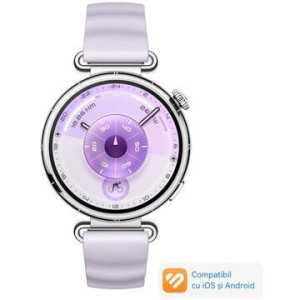 Smartwatch Huawei Watch GT 6, 41MM, Steel Stainless Steel Case, Purple Fluoroelastomer Strap