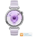 Smartwatch Huawei Watch GT 6, 41MM, Steel Stainless Steel Case, Purple Fluoroelastomer Strap