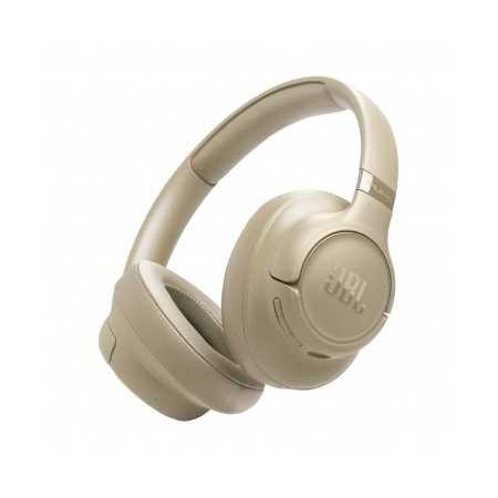 Casti over-ear JBL Tune 730BT, Pure Bass Sound, Bluetooth 6.0, Conectare Multi-Point, Redare pana la 76 h, Bej