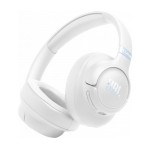Casti over-ear JBL Tune 780NC, Adaptive Noise Cancelling, Hi-Res Pure Bass Sound, Bluetooth 6.0, Conectare Multi-Point, Redare pana la 76 h, Alb