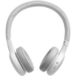 Casti On Ear JBL Live 400, Wireless, Bluetooth, Autonomie 24 ore, Alb