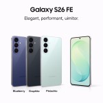 Telefon mobil Samsung Galaxy S26 FE, Dual SIM, 8GB RAM, 512GB, 5G, Graphite