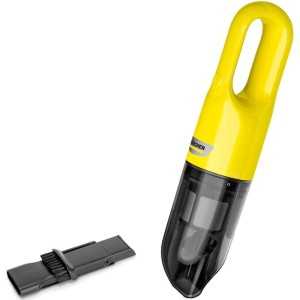 Aspirator de mana KARCHER CVH 2, 0.15l, 7.2V, 70W, autonomie 10 min, filtru hepa, 0.7 kg, galben-negru