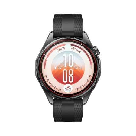 Smartwatch Huawei Watch GT 7, 46MM, Black Stainless Steel Case, Black Fluoroelastomer Strap