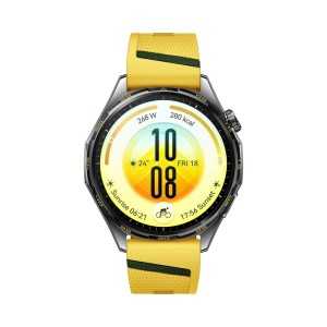 Smartwatch Huawei Watch GT 7, 46MM, Tarnish Stainless Steel Case, Yellow Fluoroelastomer Strap