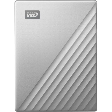 HDD extern Western Digital My Passport Ultra for Mac, USB-C, 5TB, 2.5", USB 3.1, Silver