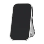 Set 2 Cleme Pliabile Suport Laptop, Fixare Adeziva, Metalic, Negru