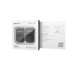 Set 2 Cleme Pliabile Suport Laptop, Fixare Adeziva, Metalic, Negru
