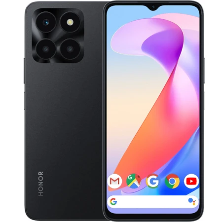 Telefon mobil Honor X6a, Dual SIM, 128GB, 4GB RAM, 4G, Midnight Black