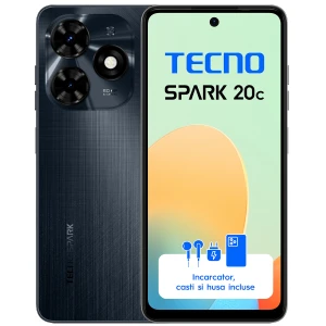 Telefon mobil Tecno Spark 20C, Dual SIM, 8GB RAM, 128GB, Gravity Black