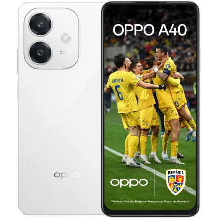 Telefon mobil OPPO A40M, Dual SIM, 256GB, 8GB RAM, 4G, Starlight White