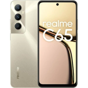 Telefon Mobil Realme C65, 8GB RAM, Memorie 256GB 4G, Starlight Auriu