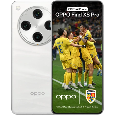 Telefon mobil OPPO Find X8 Pro, Dual SIM, 16GB RAM, 512GB, 5G, Pearl White