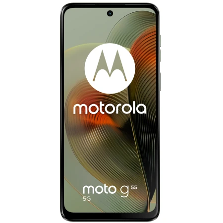 Telefon mobil Motorola Moto g55, Dual SIM, 256GB, 8GB RAM, 5G, Smoky Green