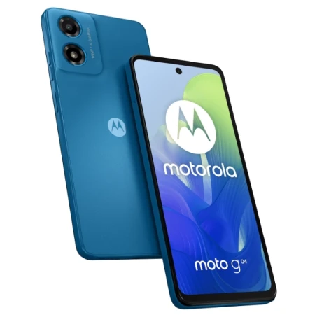 Telefon Mobil Motorola Moto G04, 128GB, 4GB RAM,  4G, Dual Sim, Albastru