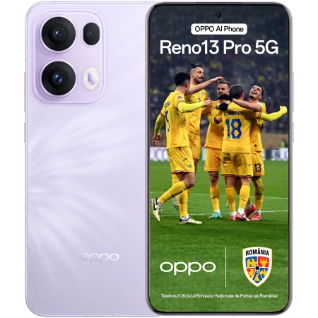 Telefon mobil OPPO Reno13 Pro, Dual SIM, 12GB RAM, 512GB, 5G, Plume Purple