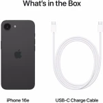 Telefon mobil Apple iPhone 16e, 128GB, 5G, Black
