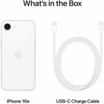 Telefon mobil Apple iPhone 16e, 256GB, 5G, White