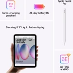 Apple iPad mini 7 (2024), 256GB, Cellular, Starlight