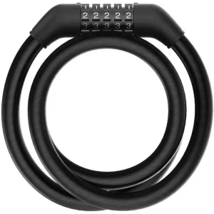 Cablu antifurt bicicleta Xiaomi cu cifru, negru