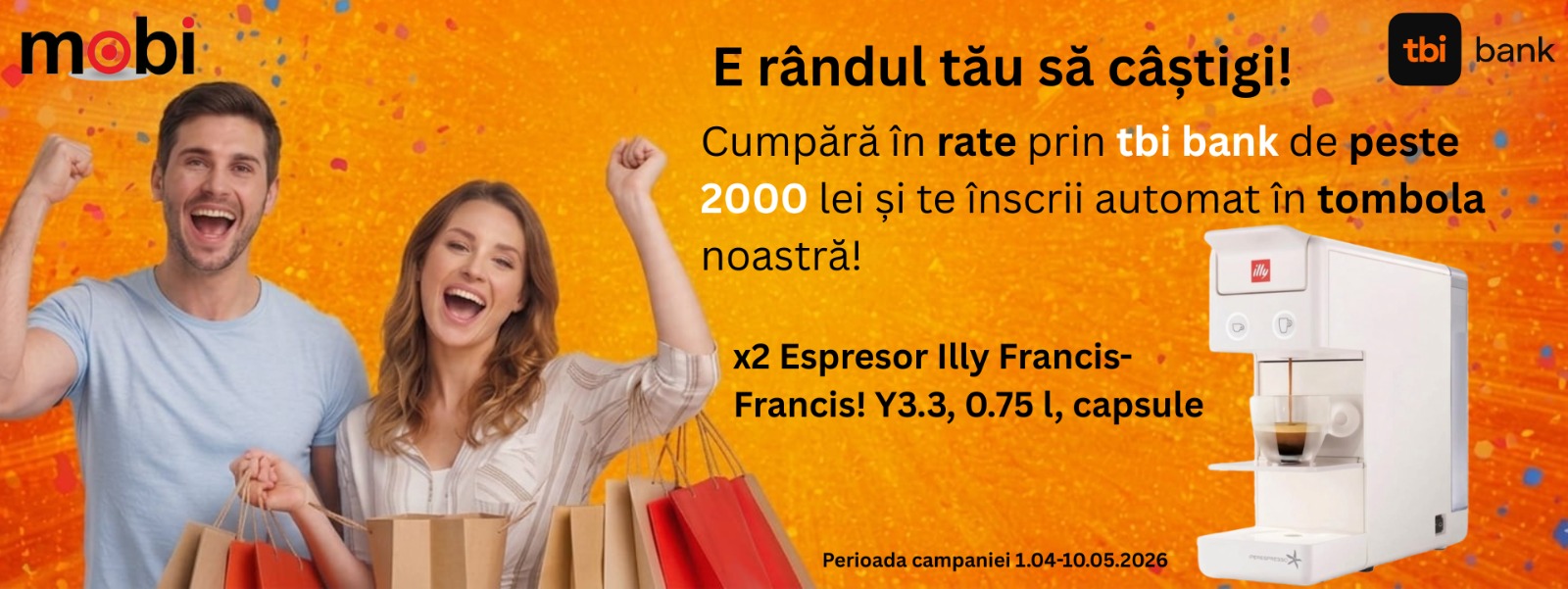 Castiga un Espresor Illy Francis-Francis! Y3.3, 0.75 l, capsule